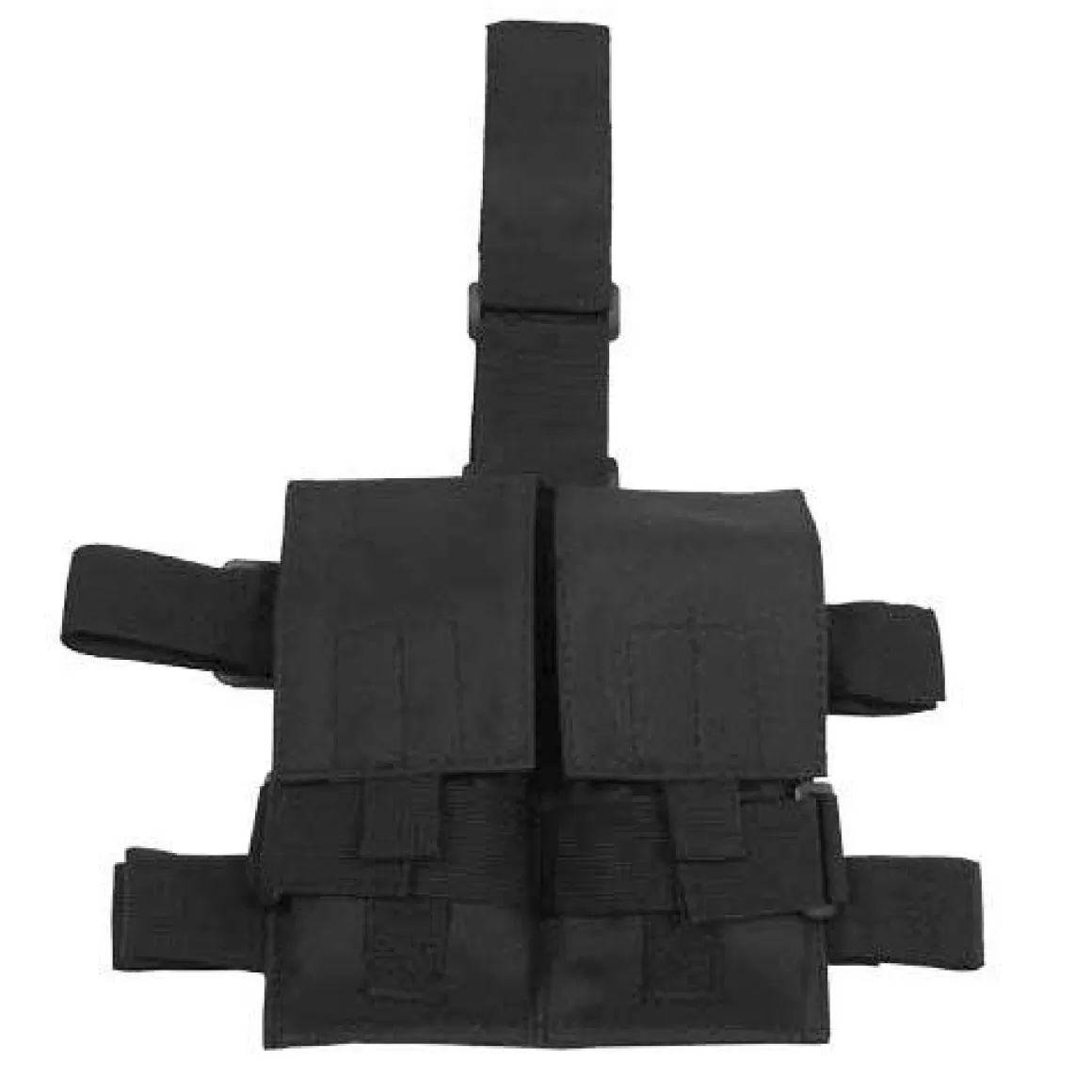 MFH Leg Pouches> Tactical Leg Pouch Double Magazine Black