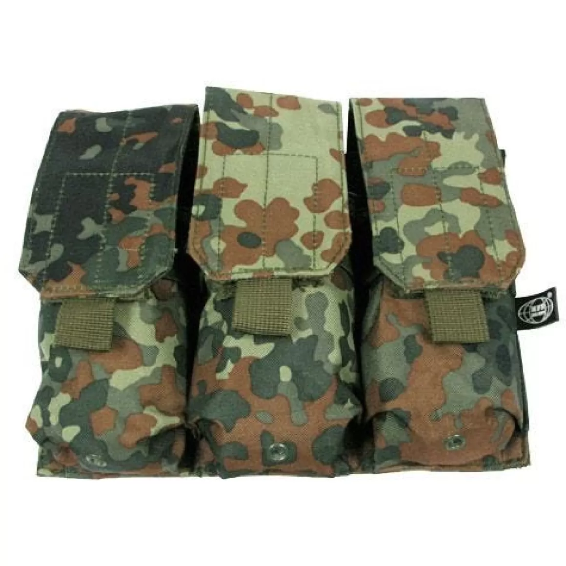 MFH Magazine Pouches> Triple M4/M16 Magazine Pouch Molle Flecktarn