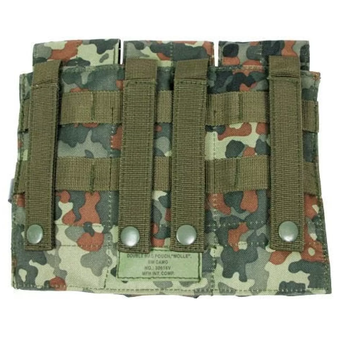 MFH Magazine Pouches> Triple M4/M16 Magazine Pouch Molle Flecktarn