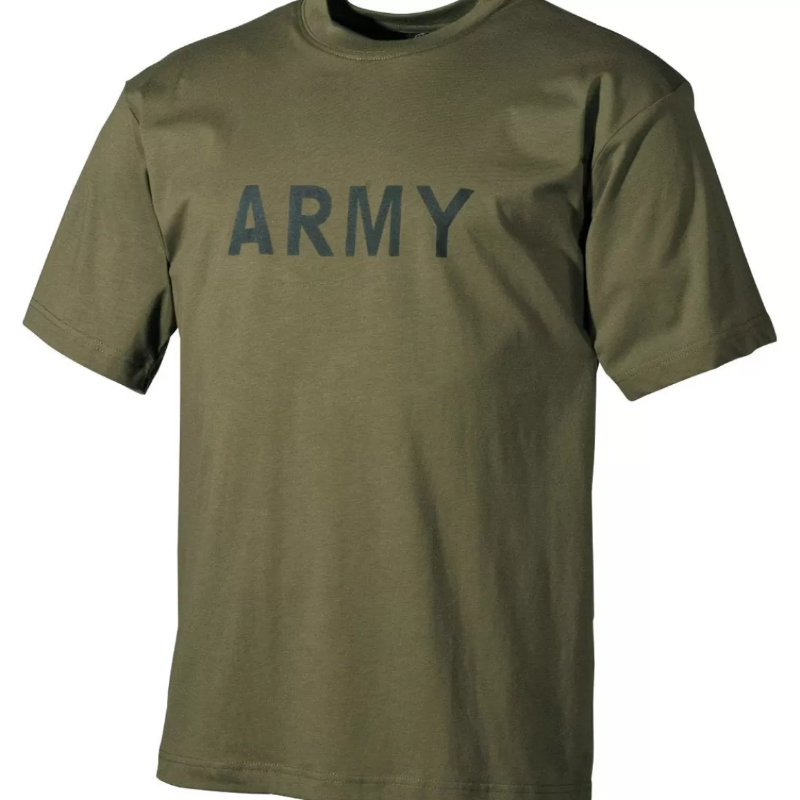 MFH T-Shirts & Vests> T-Shirt Olive With Army Print