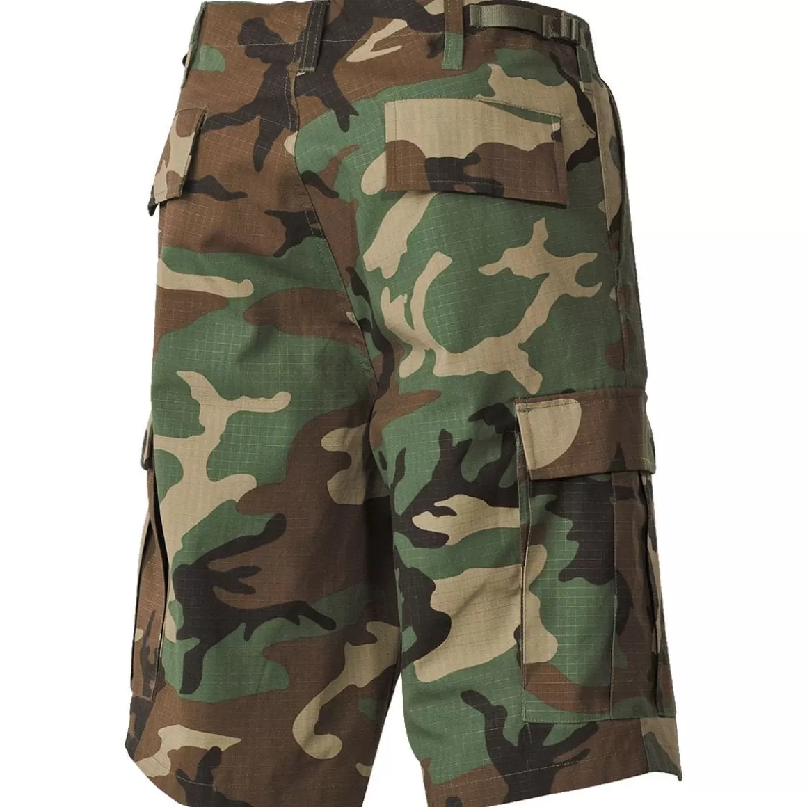 Mil-Tec Shorts>Mfh Us Bdu Bermuda Shorts Ripstop Woodland