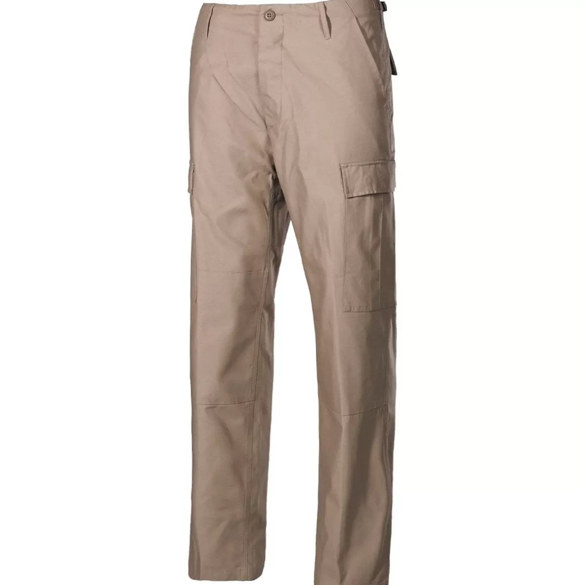 MFH Trousers> Us Bdu Reinforced Combat Trousers Khaki