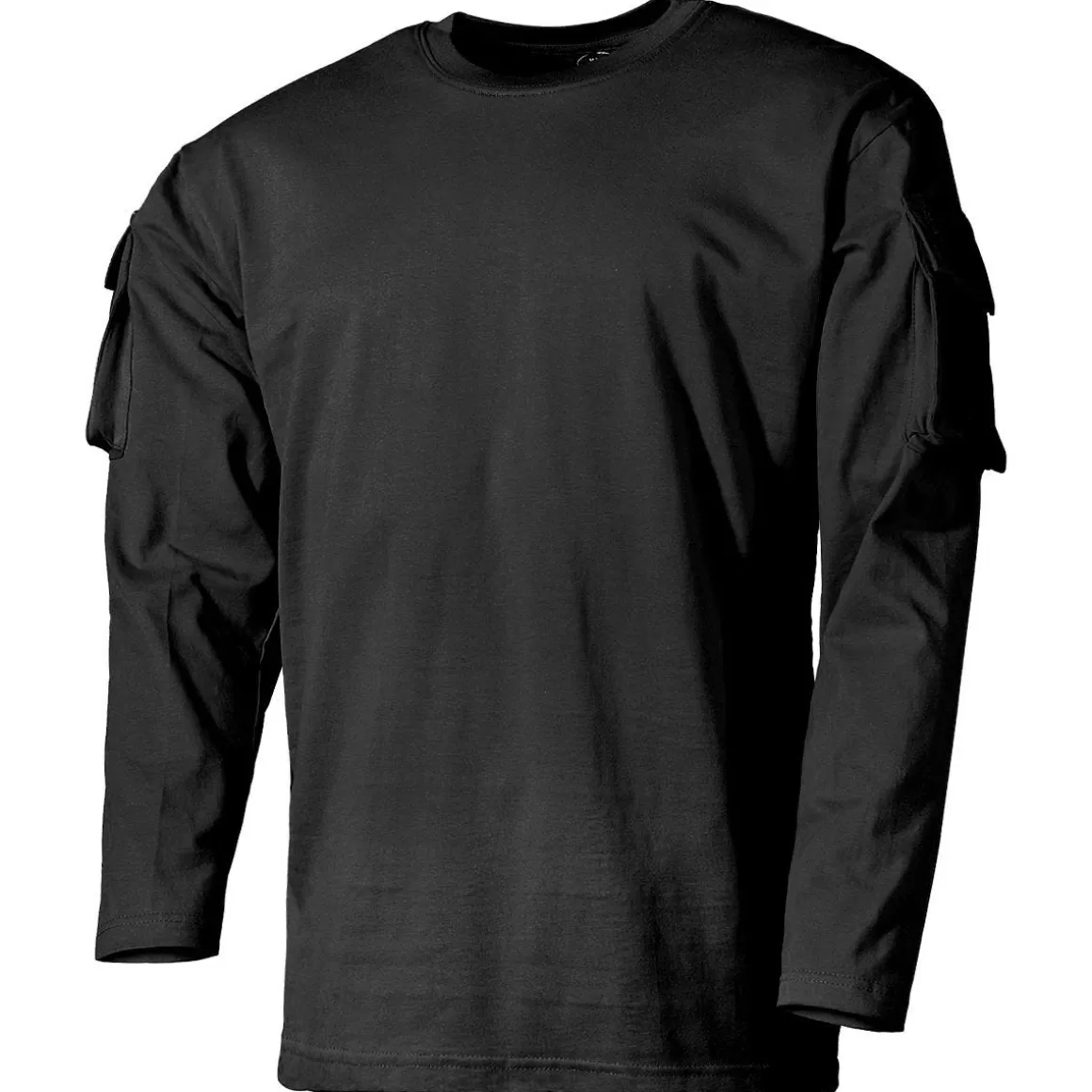 MFH T-Shirts & Vests> Us Long Sleeved T-Shirt With Sleeve Pockets Black