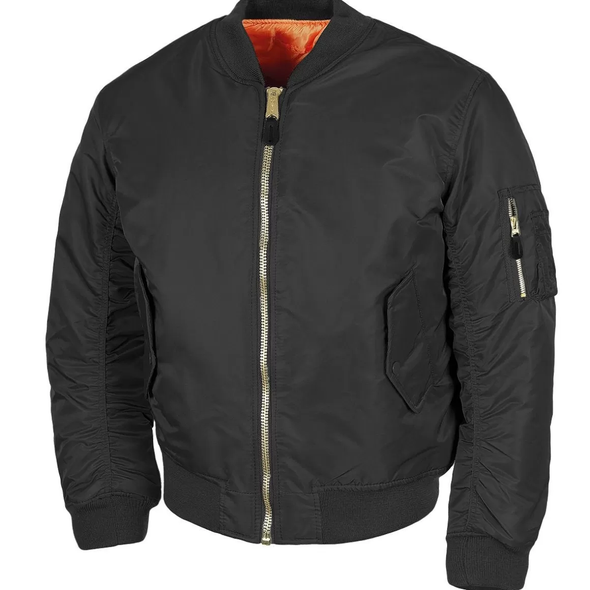 MFH Jackets & Coats> Us Ma1 Flight Jacket Black