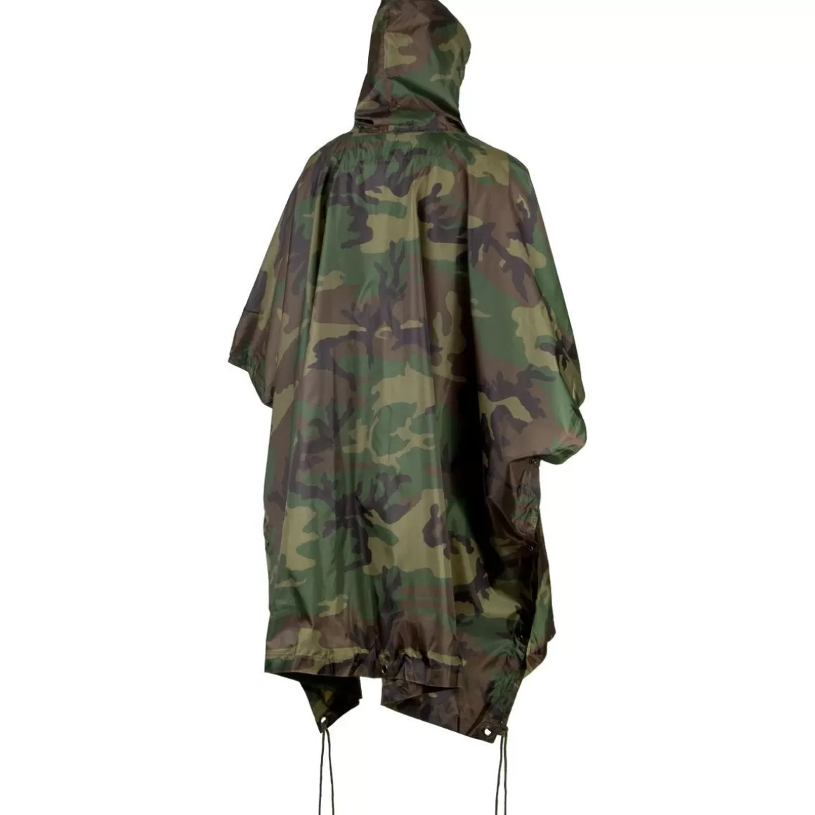 MFH Miscellaneous Accessories> Us Poncho Ripstop Woodland