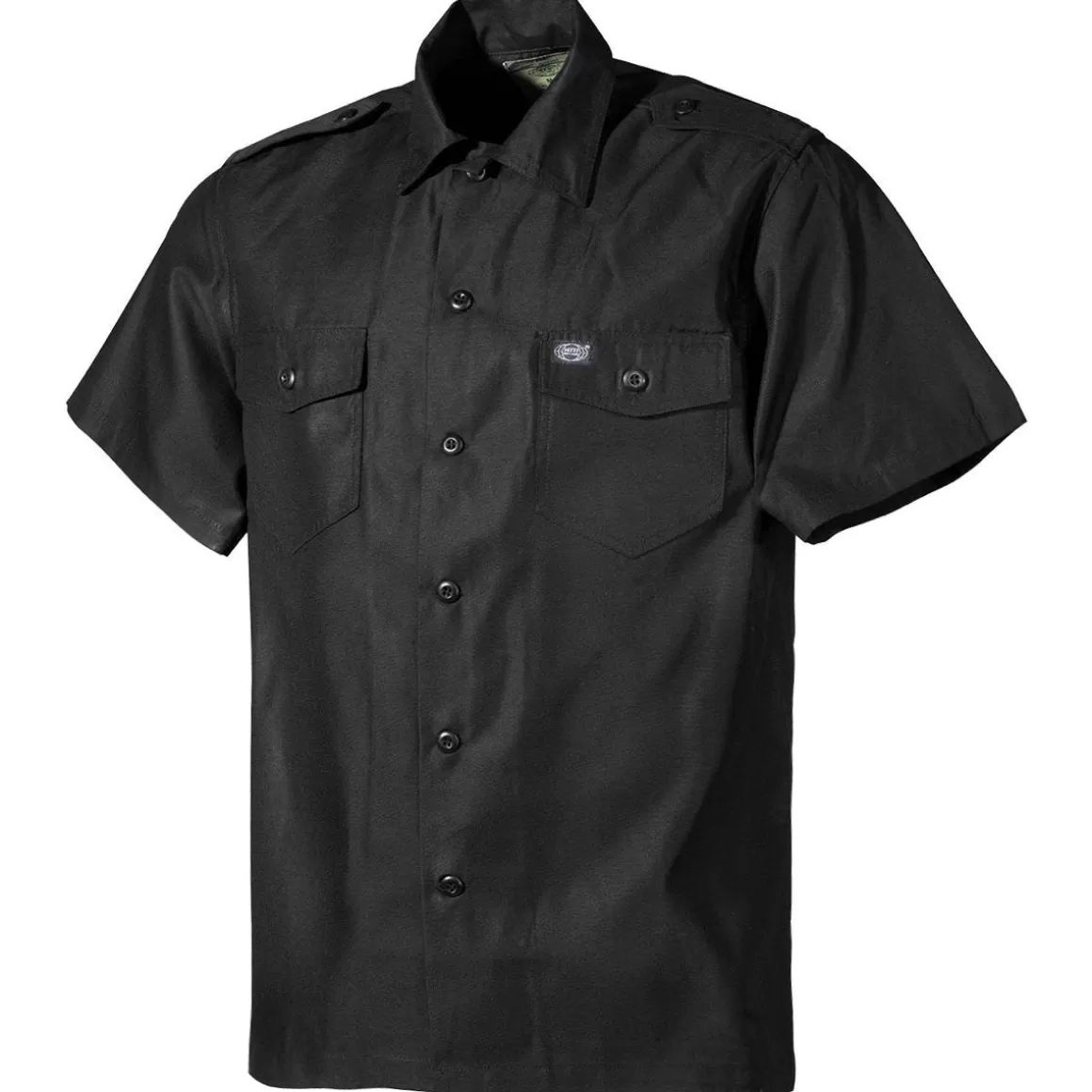 Helikon Shirts>Mfh Us Short Sleeved Shirt Black