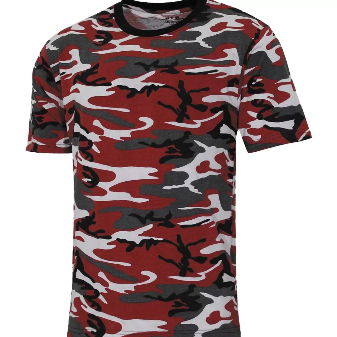 MFH T-Shirts & Vests> Us Streetstyle T-Shirt Red Camo