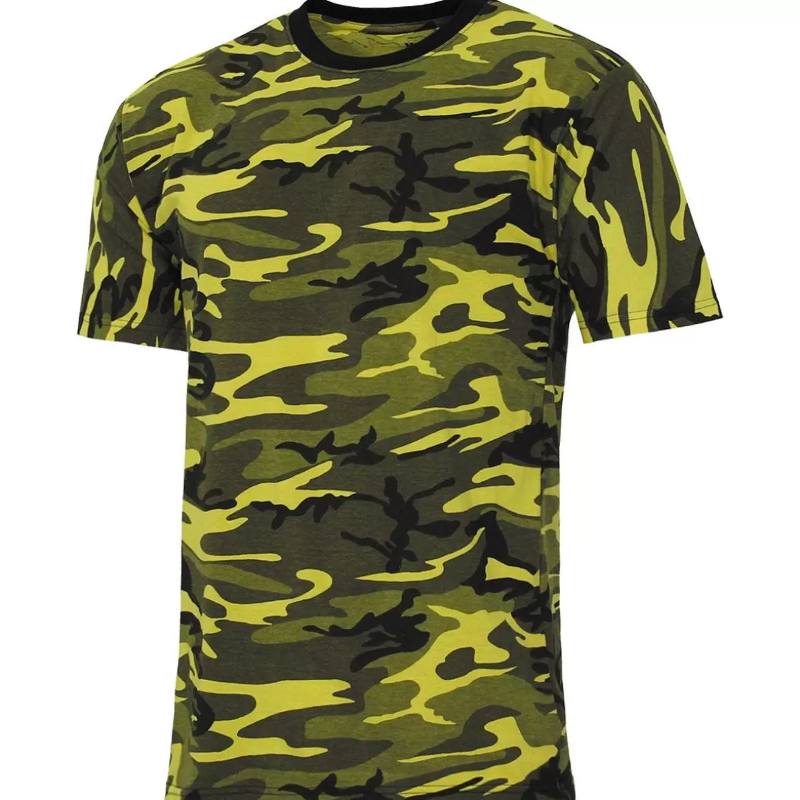 MFH T-Shirts & Vests> Us Streetstyle T-Shirt Yellow Camo