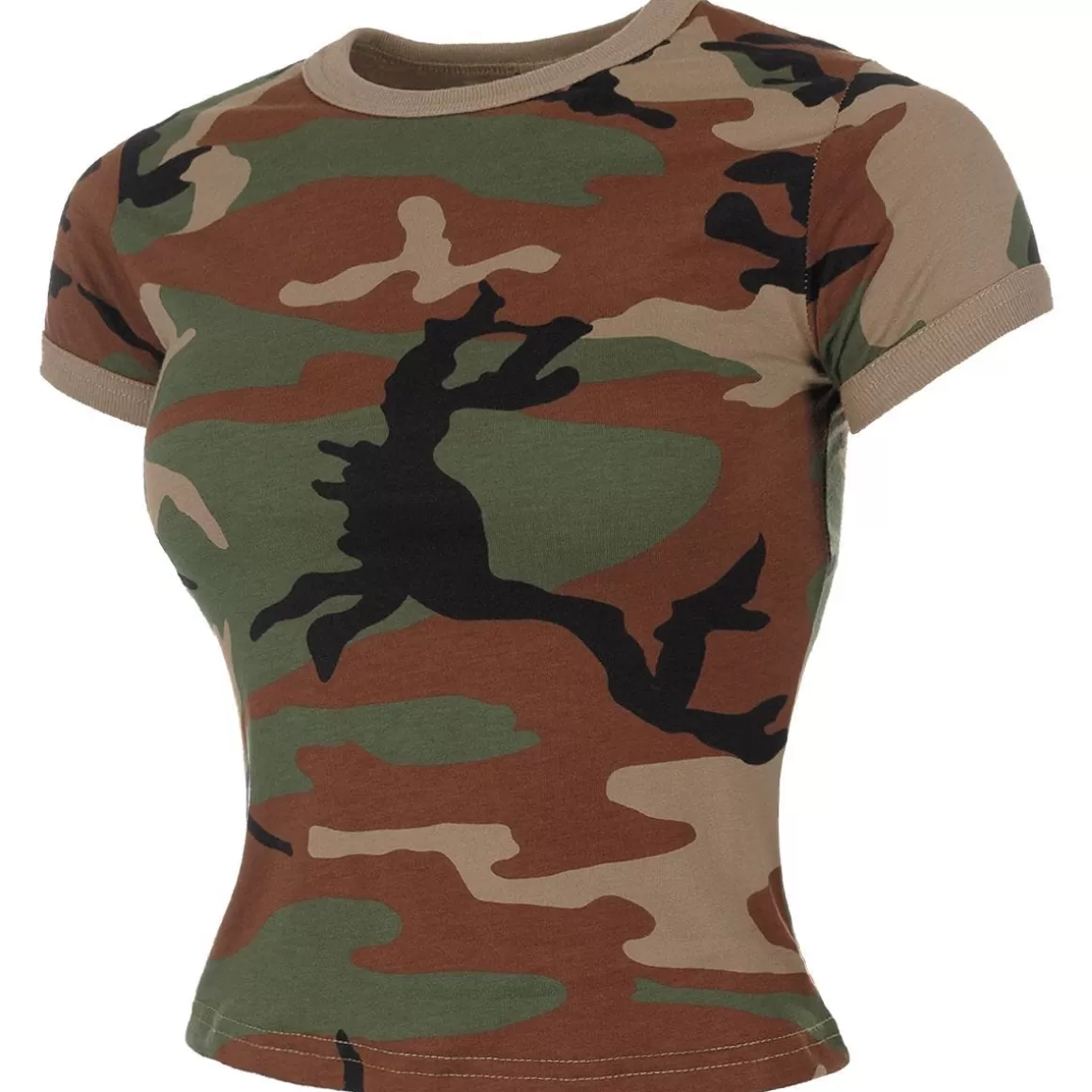 Propper T-Shirts>Mfh Us Women's T-Shirt Woodland