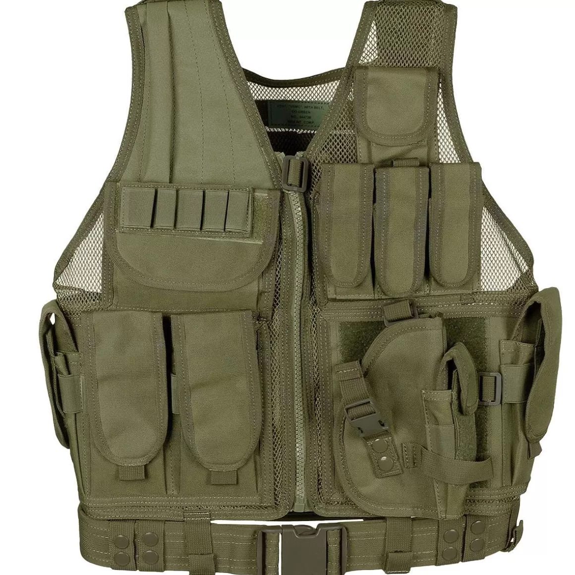 MFH Vests> Usmc Vest With Belt Od Green