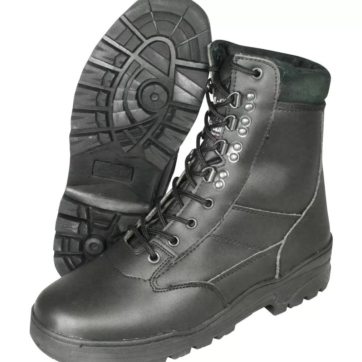 Hazard 4 Boots>Mil-Com All Leather Patrol Boots