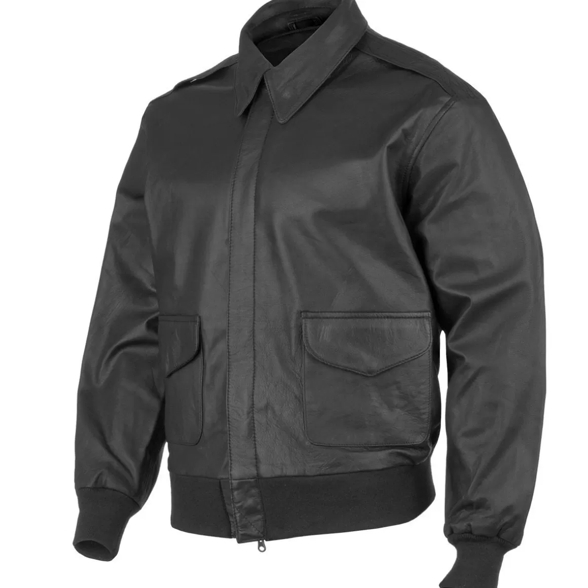 Mil-Tec Jackets & Coats> A-2 Leather Flight Jacket Black