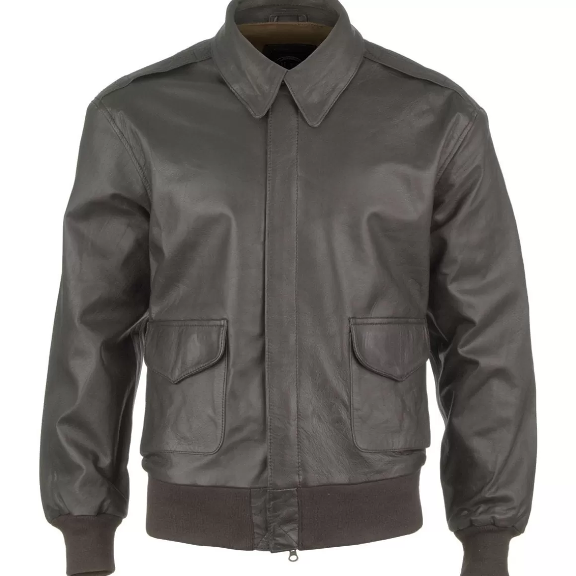 Mil-Tec Jackets & Coats> A-2 Leather Flight Jacket Brown