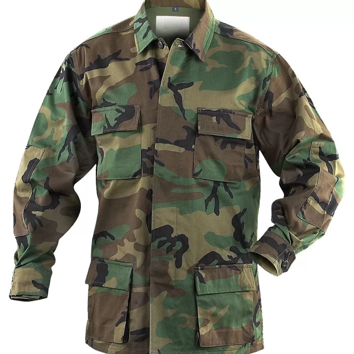 Flyye Industries Combat Uniforms>Mil-Tec Bdu Combat Shirt Woodland