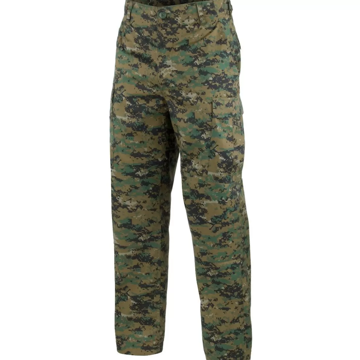 Mil-Tec Combat Uniforms> Bdu Combat Trousers Digital Woodland