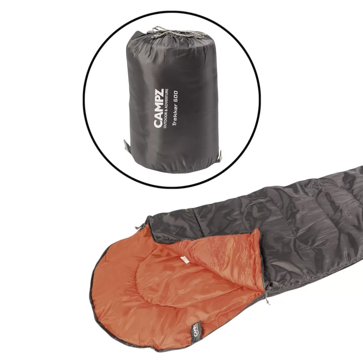 Mil-Tec Sleeping Gear> Campz Mummy Sleeping Bag Trekker 500