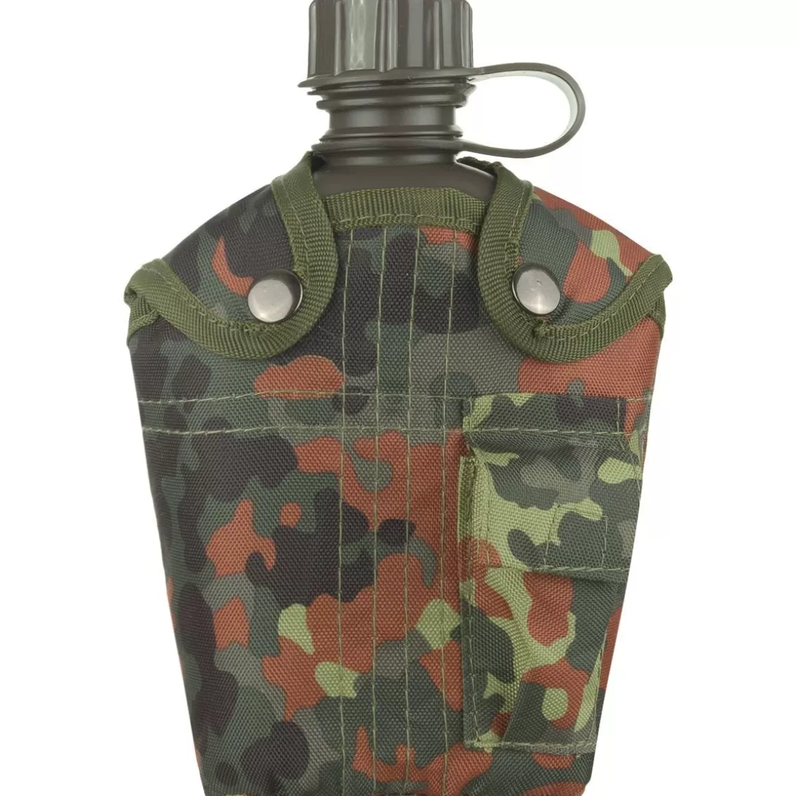 Mil-Tec Water & Hydration> Canteen With Cover 1 Litre Flecktarn