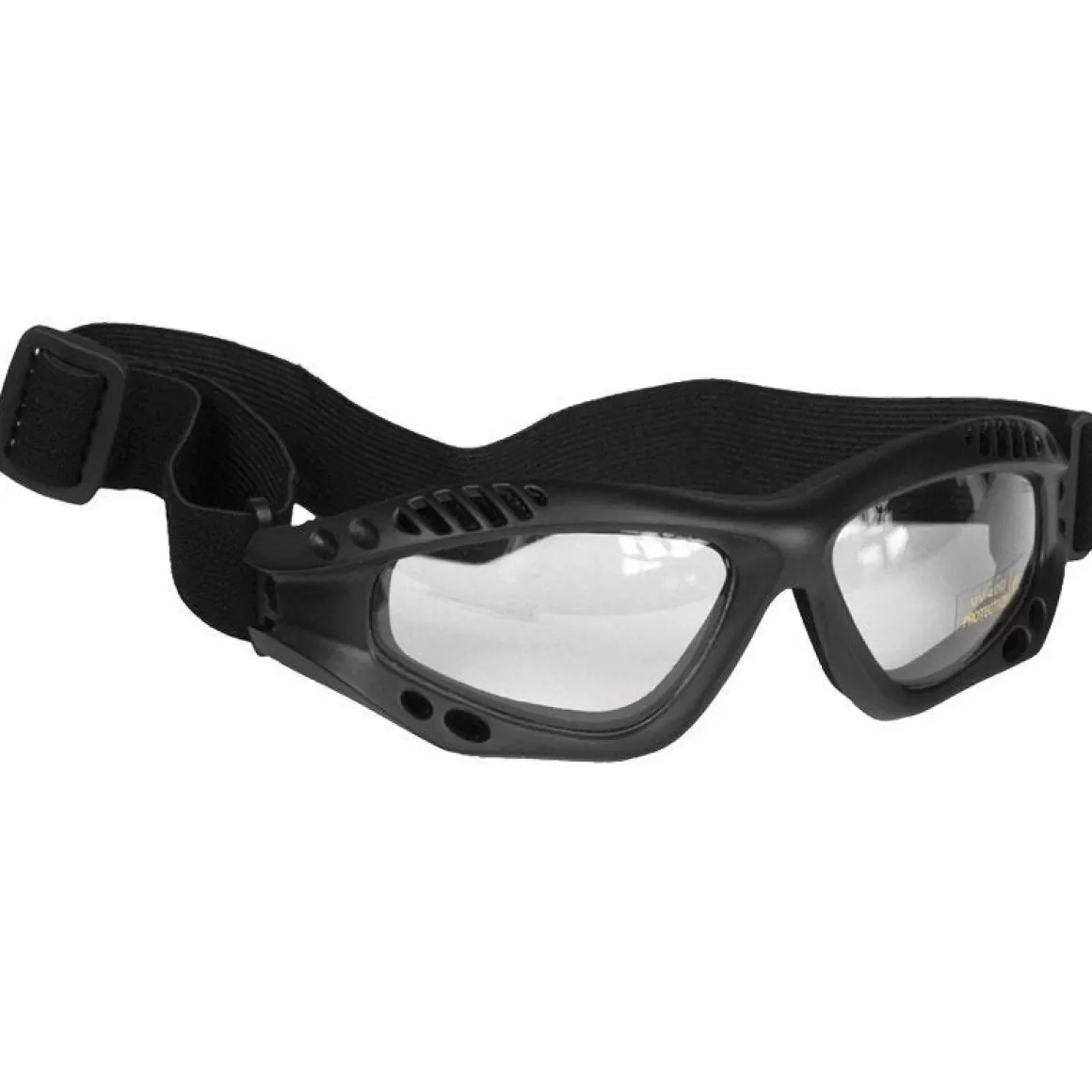 Mil-Tec Goggles> Commando Goggles Air Pro Clear Lens Black Frame