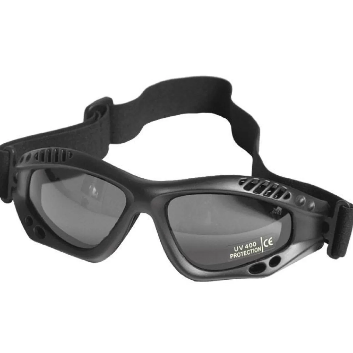 Mil-Tec Goggles> Commando Goggles Air Pro Smoke Lens Black Frame