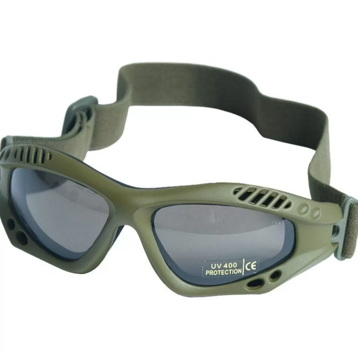 Mil-Tec Goggles> Commando Goggles Air Pro Smoke Lens Olive Frame