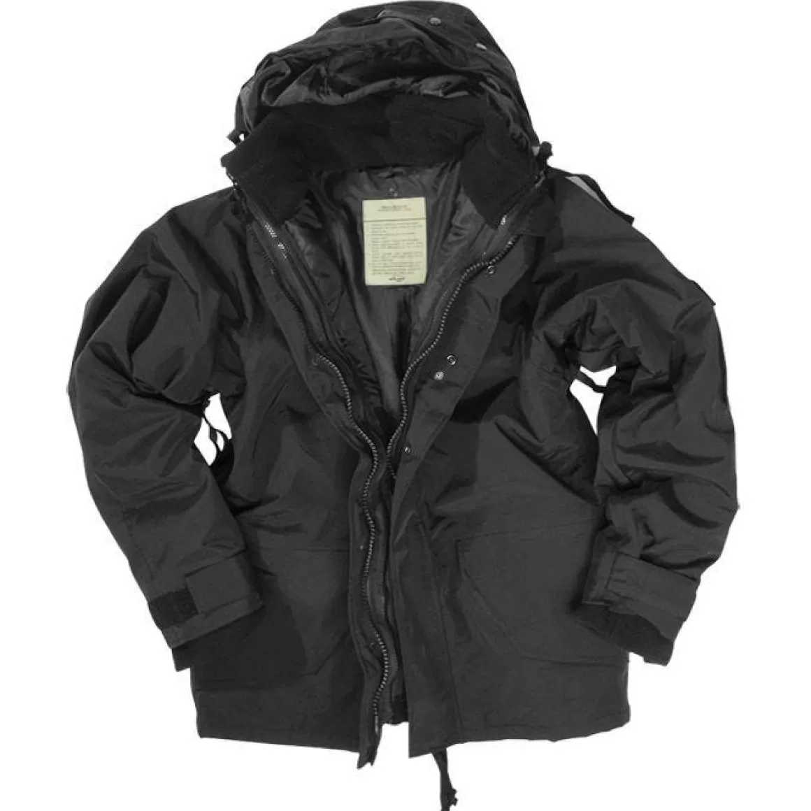 Helikon Waterproofs>Mil-Tec Ecwcs Jacket With Fleece Black