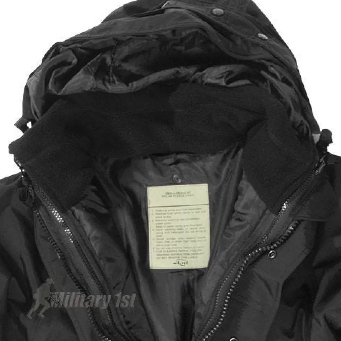 Helikon Waterproofs>Mil-Tec Ecwcs Jacket With Fleece Black