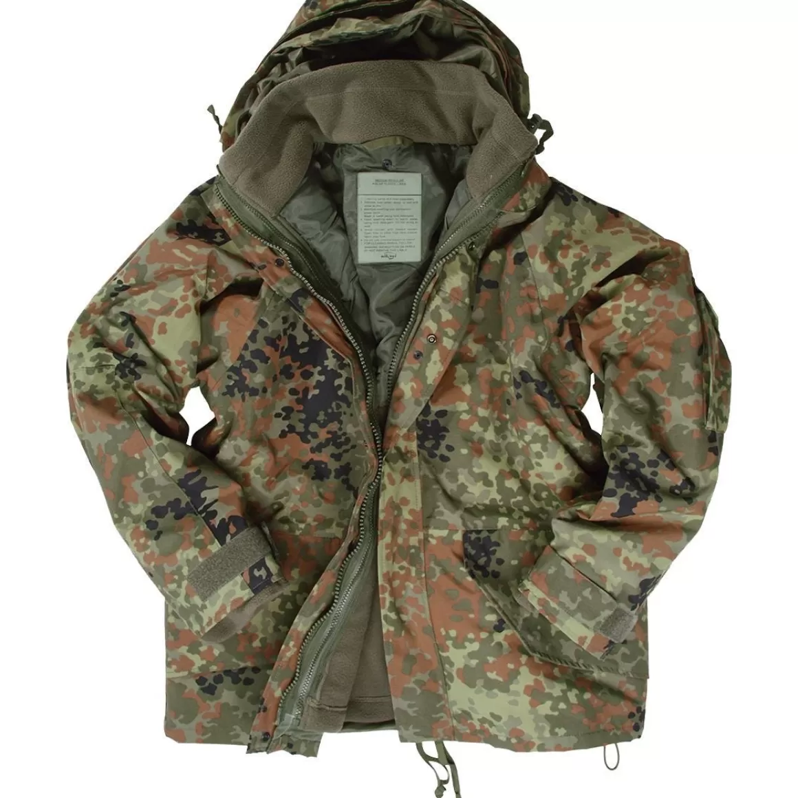 Helikon Waterproofs>Mil-Tec Ecwcs Jacket With Fleece Flecktarn