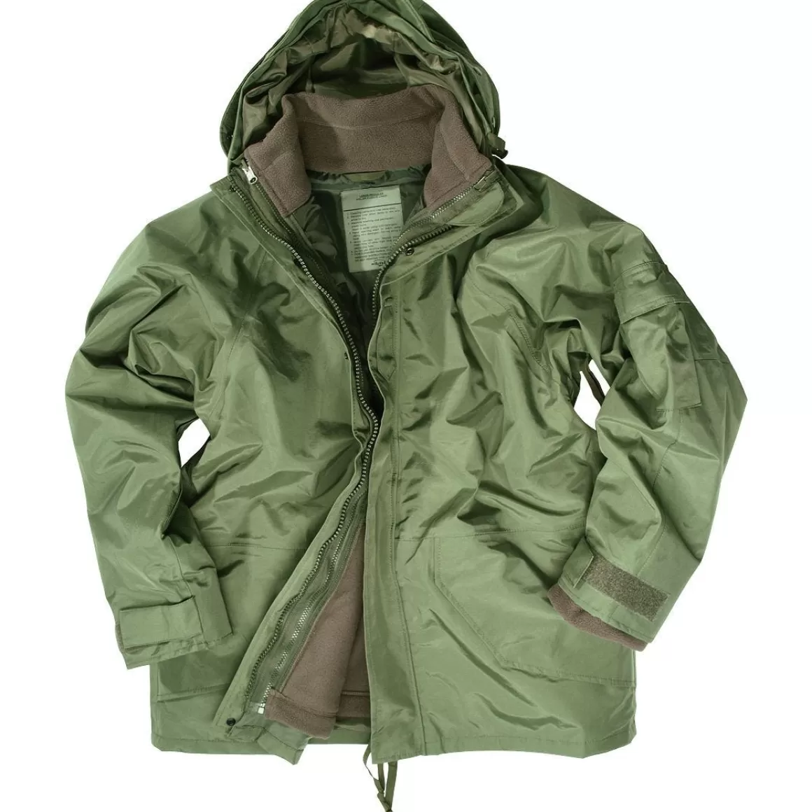 Maxpedition Waterproofs>Mil-Tec Ecwcs Jacket With Fleece Olive