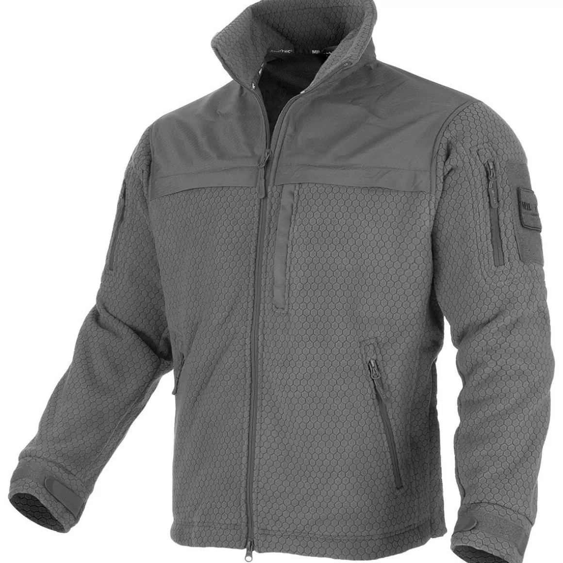 Highlander Fleeces>Mil-Tec Elite Fleece Hextac Jacket Urban Grey