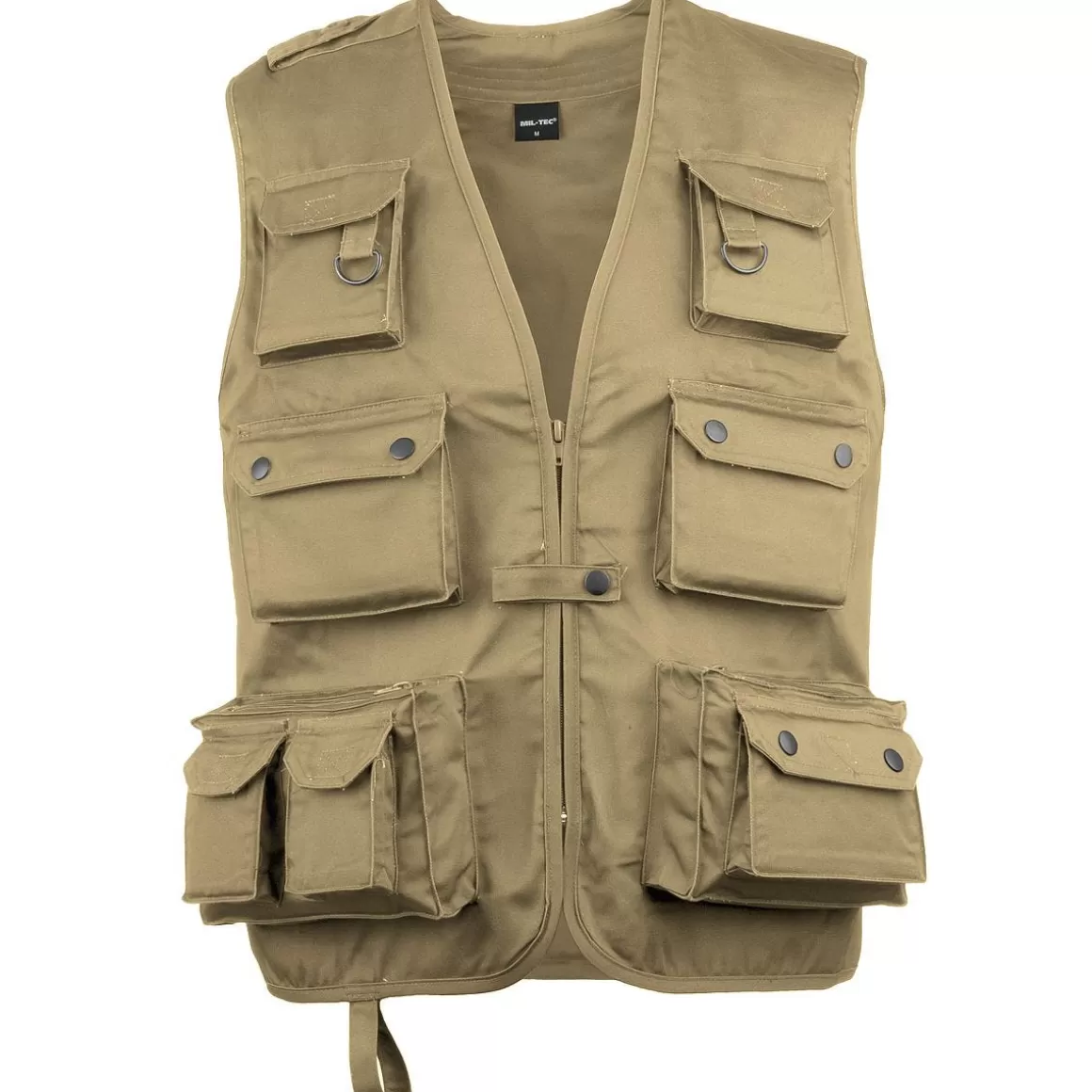 Mil-Tec Multipurpose Vests> Fishing Vest Khaki