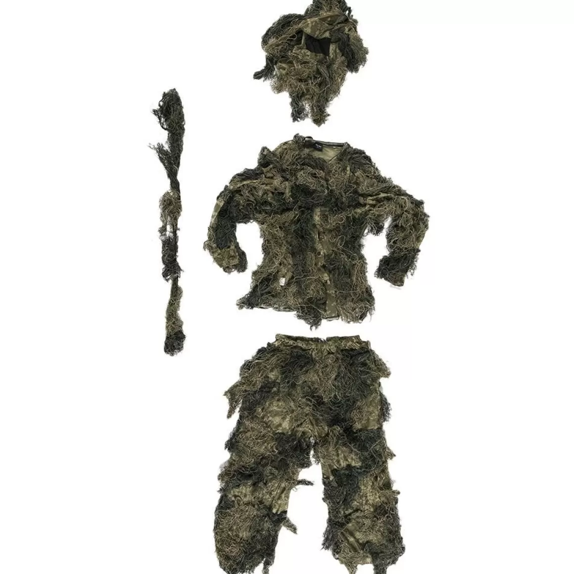 Mil-Tec Ghillie Suits> Ghillie Suit Anti-Fire Basic Woodland