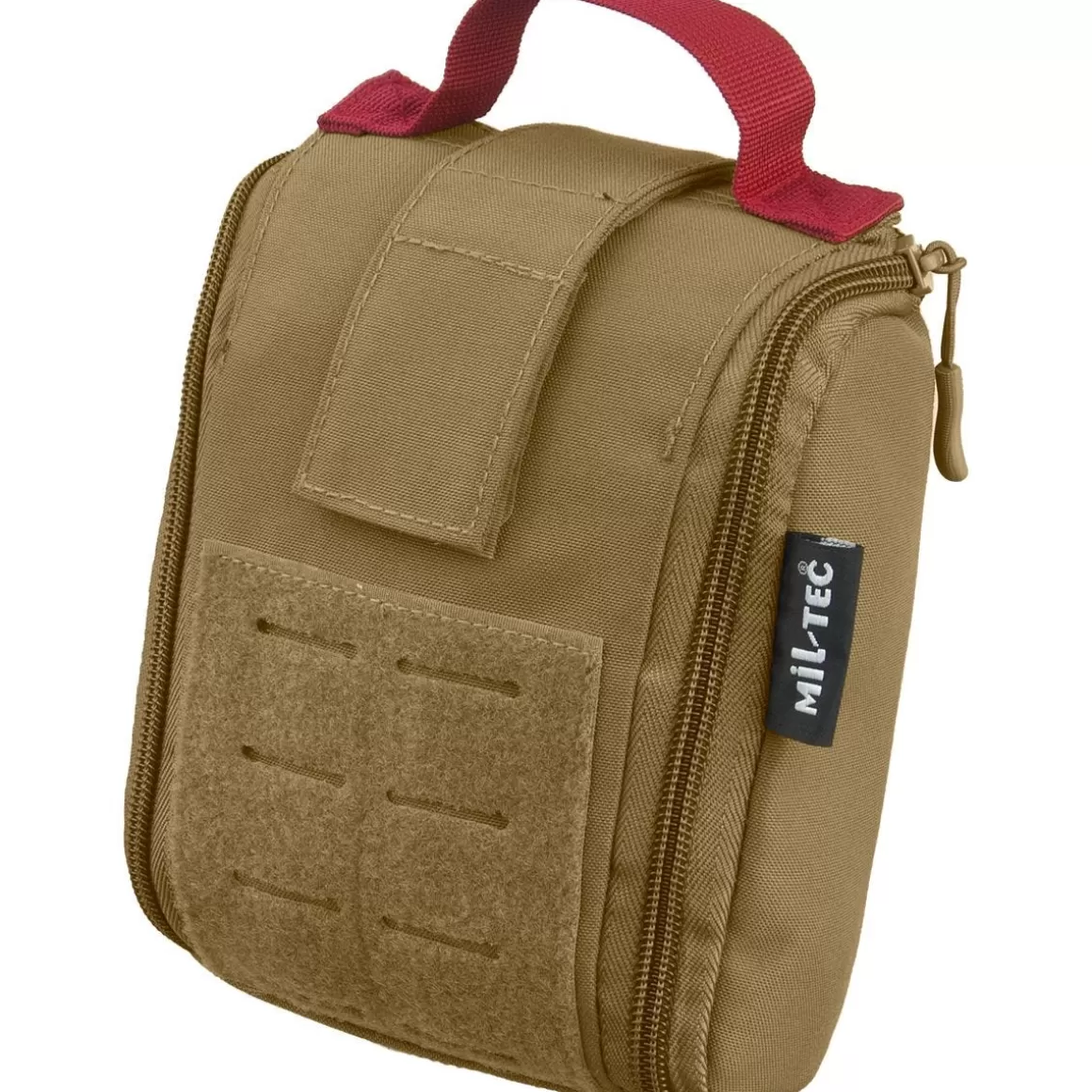 Mil-Tec Utility Pouches> Individual First Aid Kit Laser Cut Pouch Dark Coyote