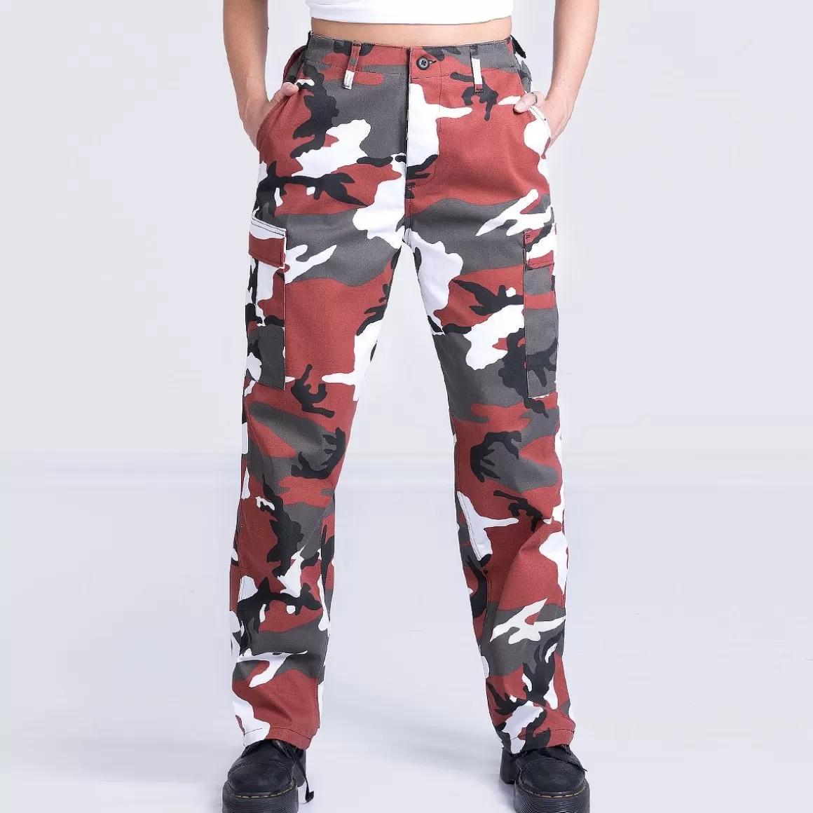 Helikon Trousers>Mil-Tec Ladies Ranger Trousers Red Camo