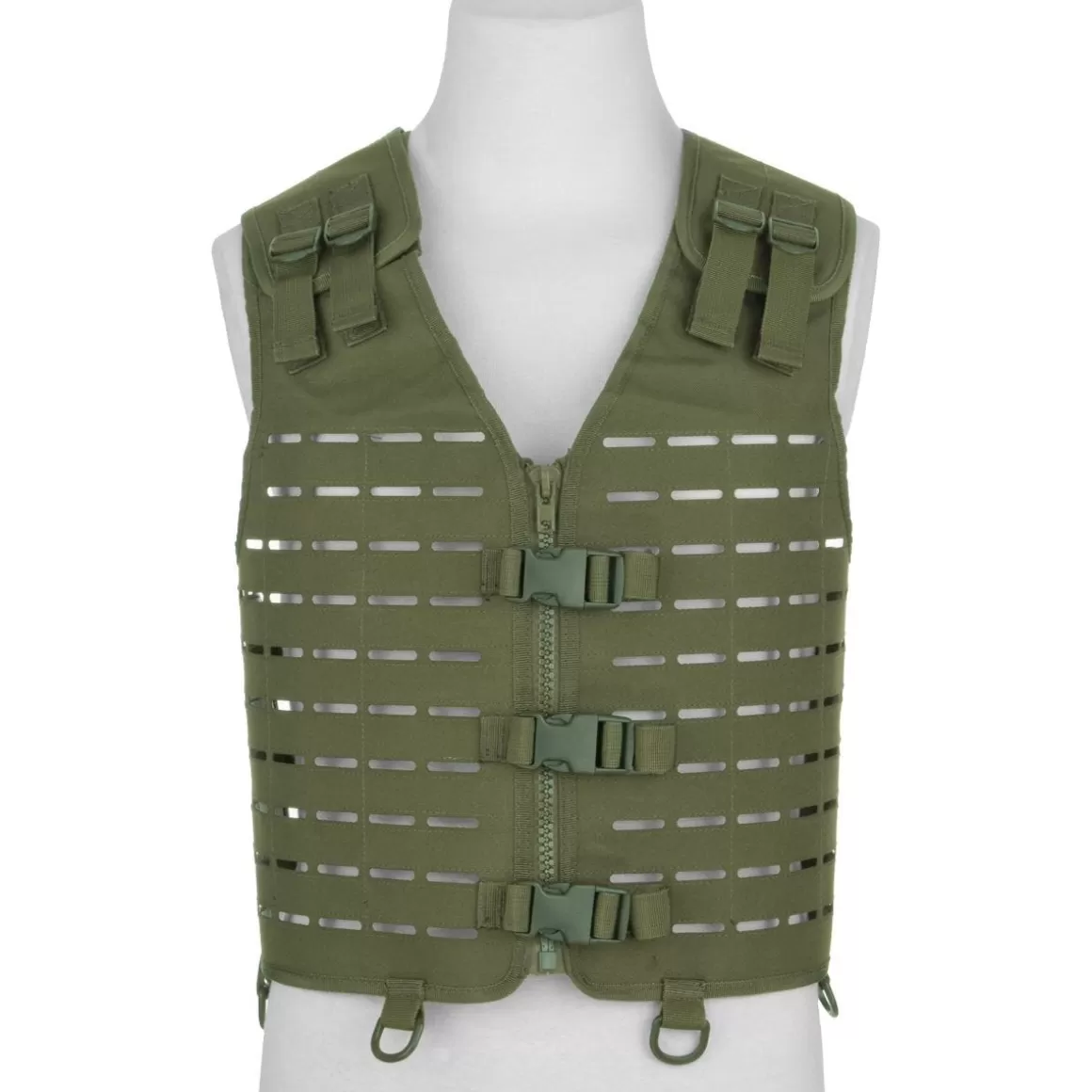 Mil-Tec Vests> Laser Cut Carrier Vest Olive