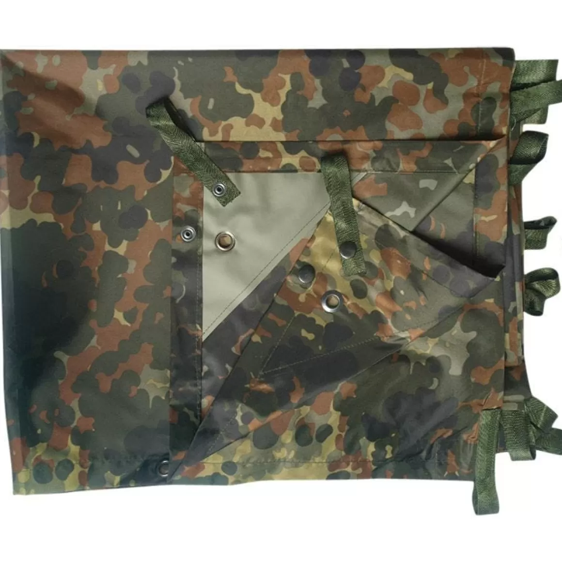 Mil-Tec Bashas, Bivis & Tents> Multipurpose Plane Tarpaulin 'Basha' Flecktarn