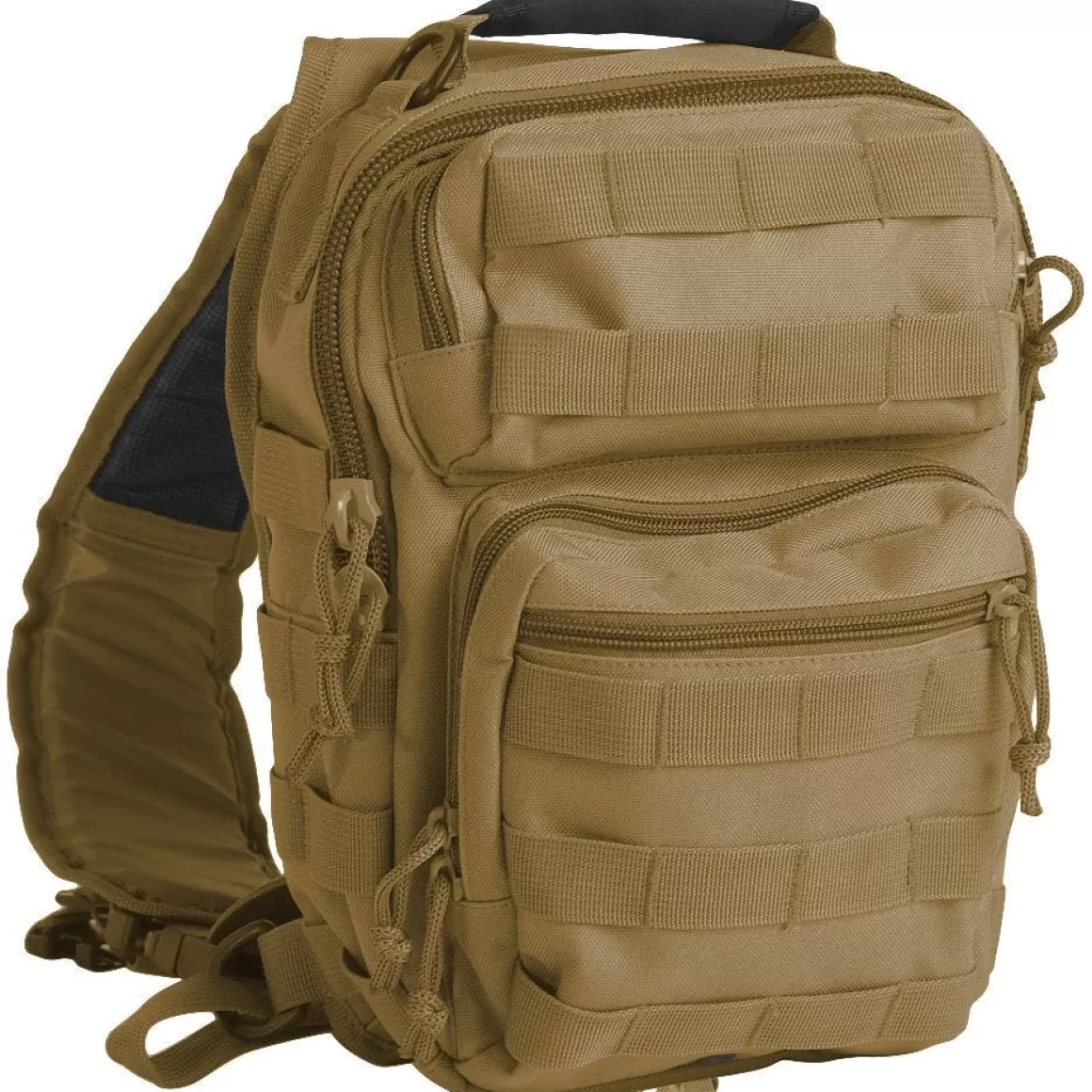 Mil-Tec Backpacks & Rucksacks> One Strap Small Assault Pack Coyote