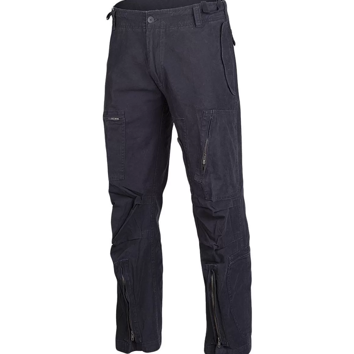 Mil-Tec Trousers> Pilot Pants Cotton Prewash Black