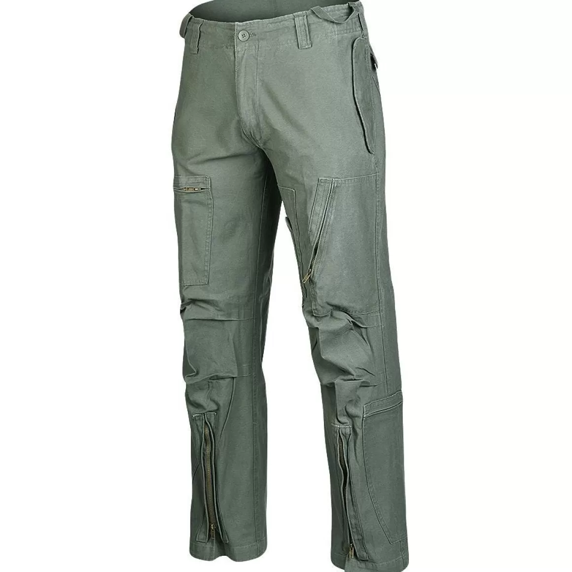 Mil-Tec Trousers> Pilot Pants Cotton Prewash Olive