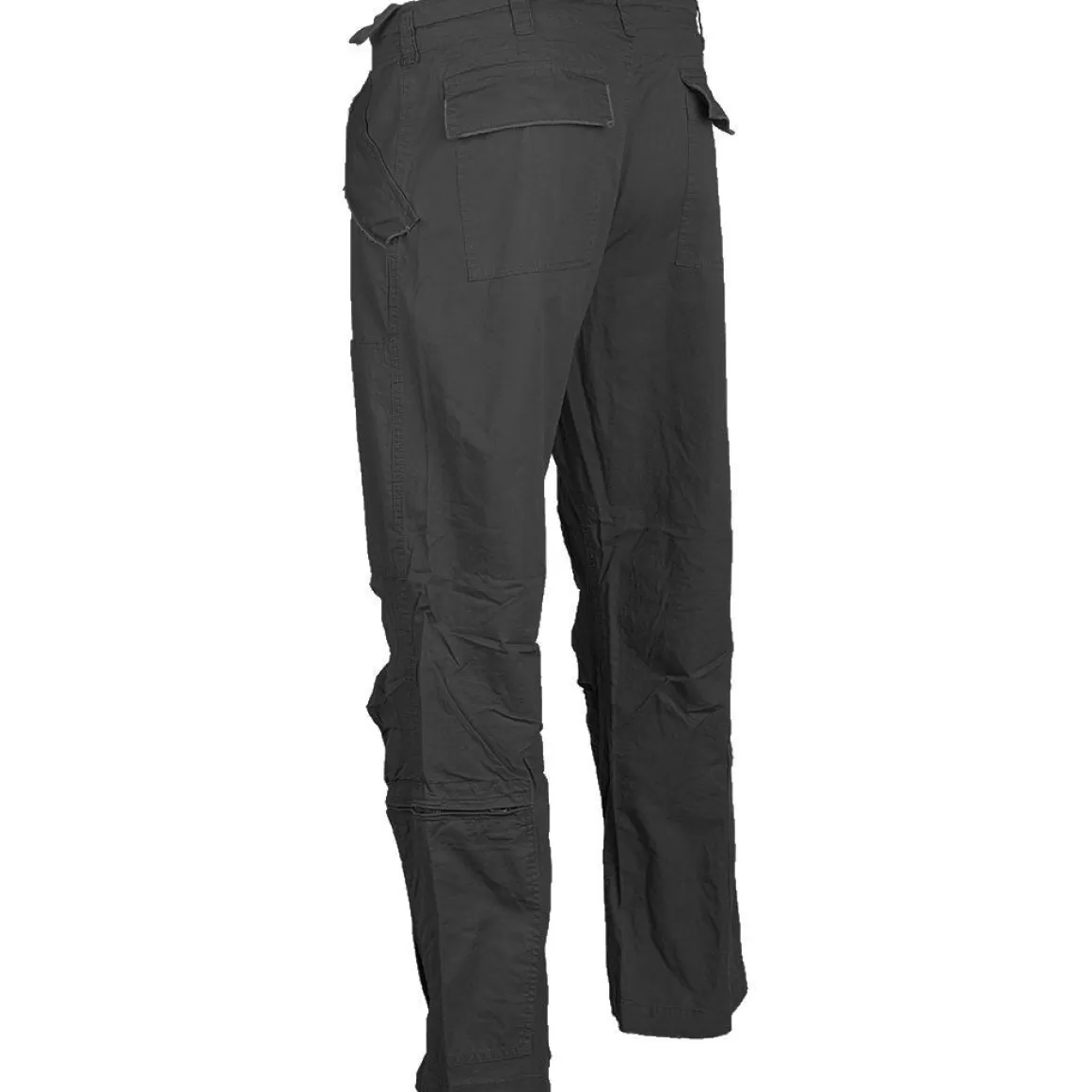 Mil-Tec Trousers> Pilot Trousers Poplin Cotton Prewashed Black