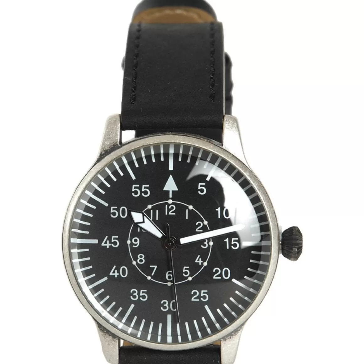 Mil-Tec Watches> Pilot Watch Retro Look Black Dial