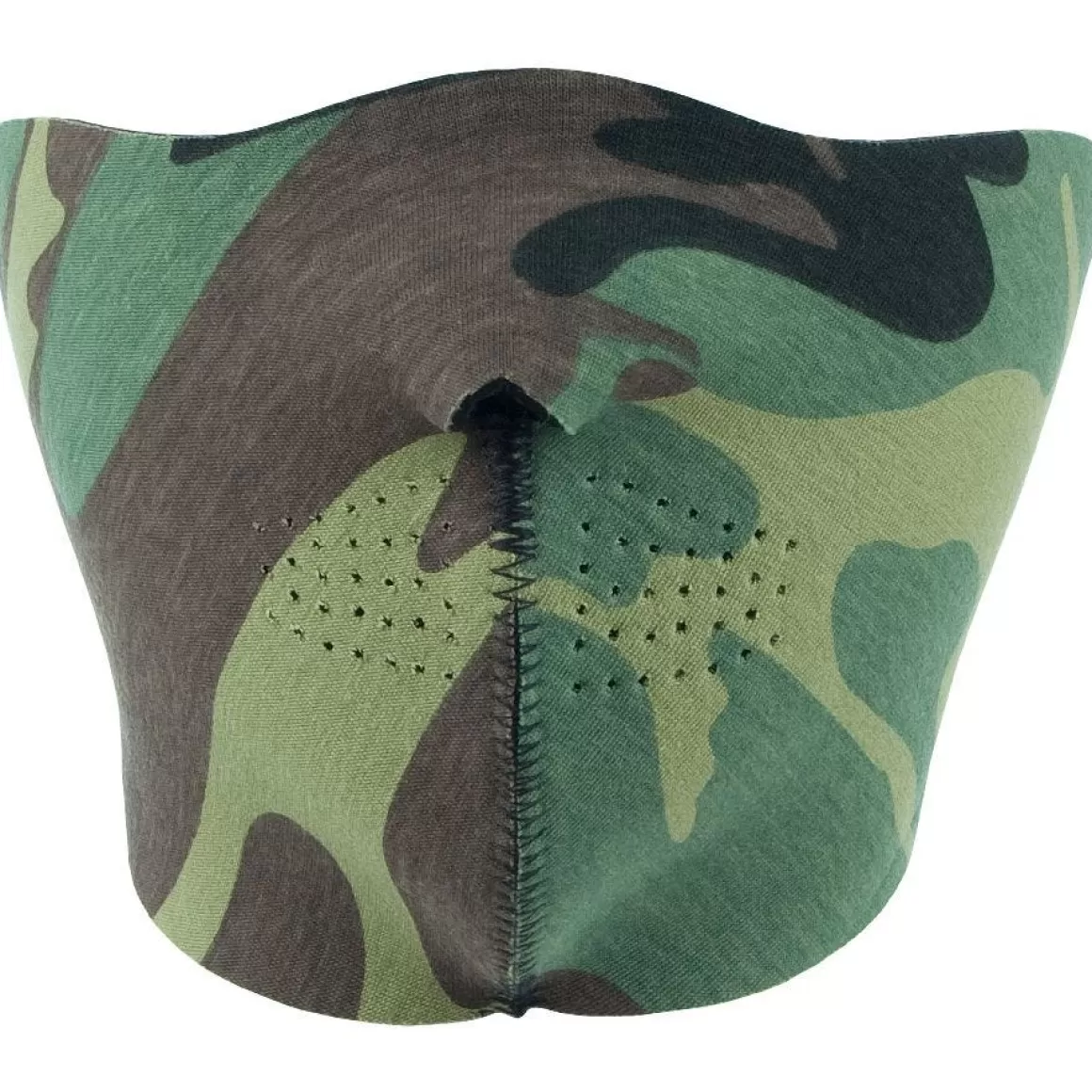 Flyye Industries Headwear>Mil-Tec Reversible Neoprene Half Face Mask Black / Woodland