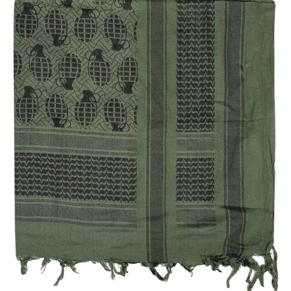 Highlander Forces Scarves>Mil-Tec Shemagh Scarf Pineapple Olive / Black