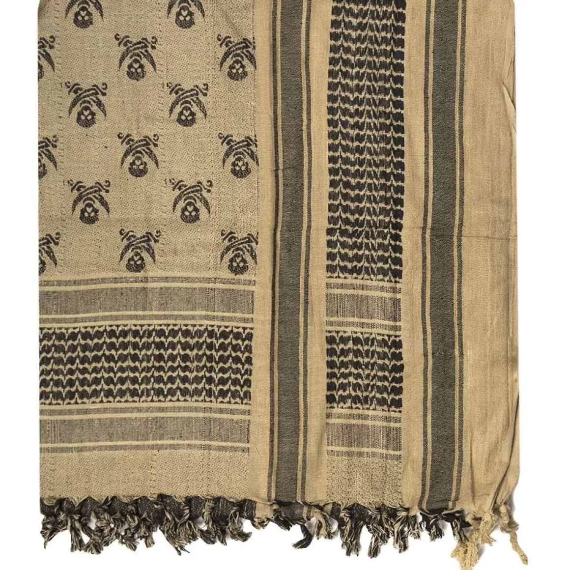 Mil-Tec Scarves> Shemagh Scarf Skull Coyote / Black