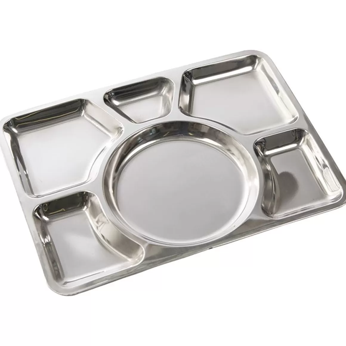 Mil-Tec Cooking & Eating> Sixfold Stainless Steel Canteen Plate