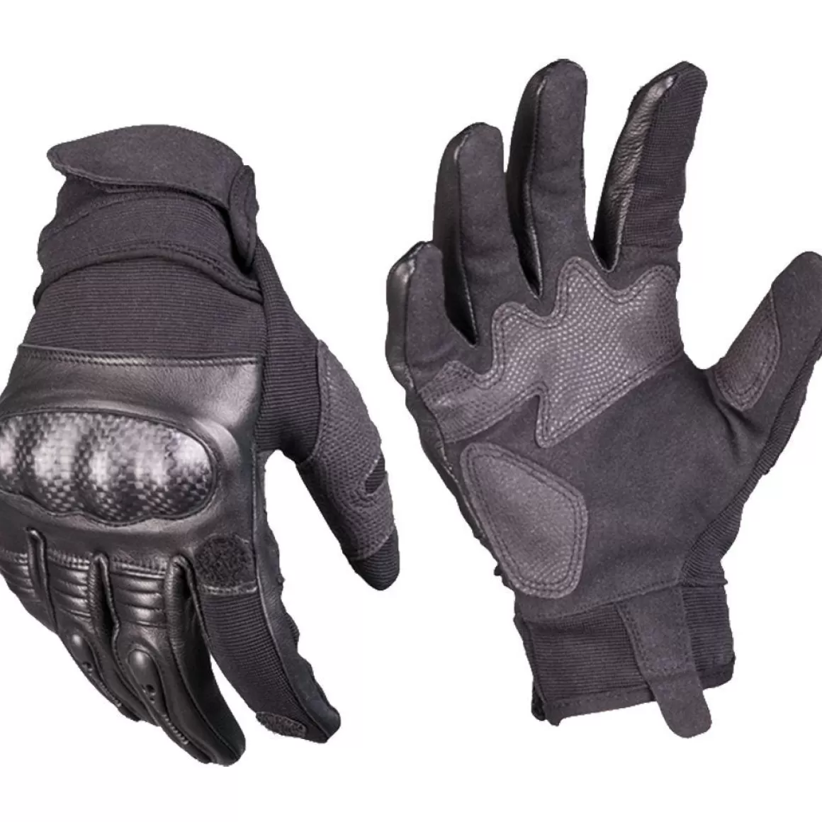 Mil-Tec Gloves> Tactical Leather Gloves Gen 2 Black