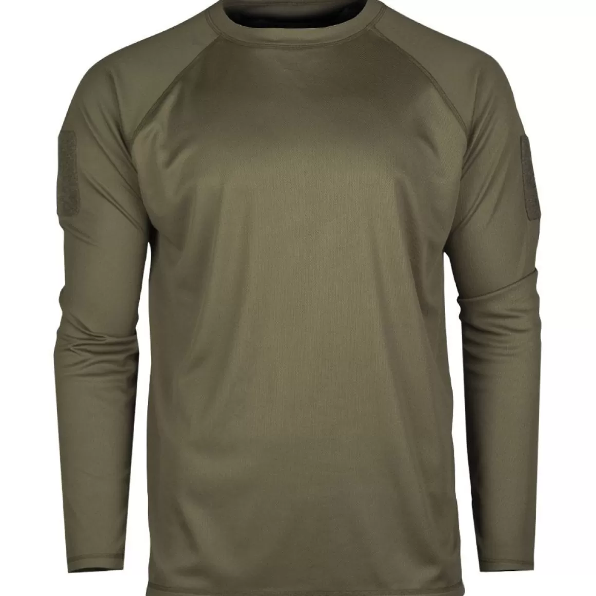 Brandit Base Layers>Mil-Tec Tactical Long Sleeve Quick Dry Shirt Olive