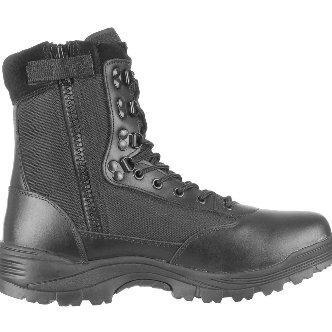 Highlander Boots>Mil-Tec Tactical Side Zip Boots Black