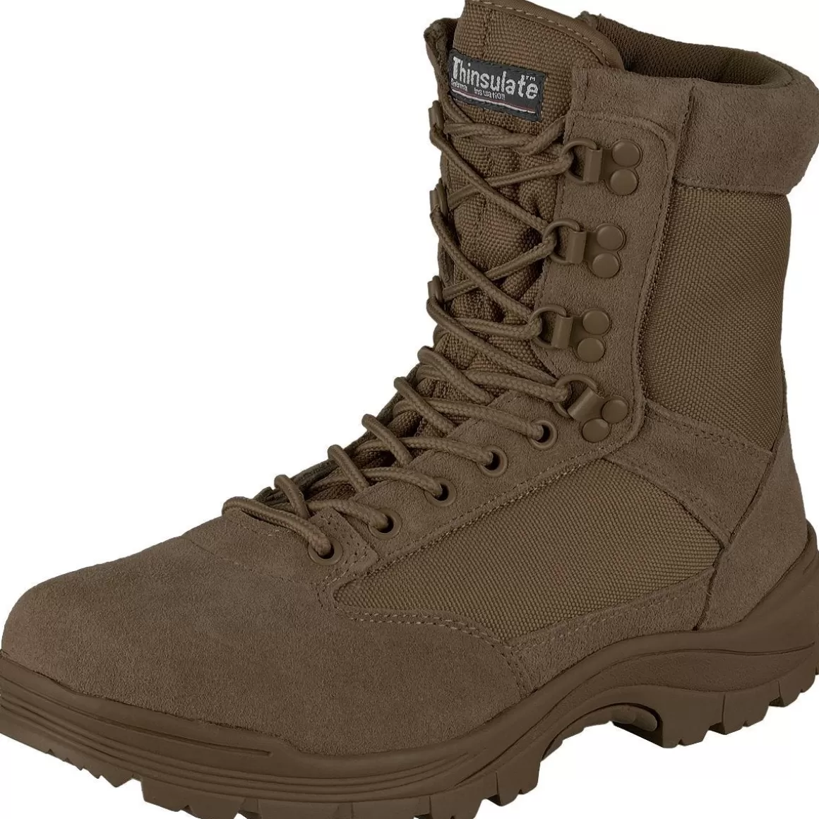 CamoSystems Boots>Mil-Tec Tactical Side Zip Boots Brown