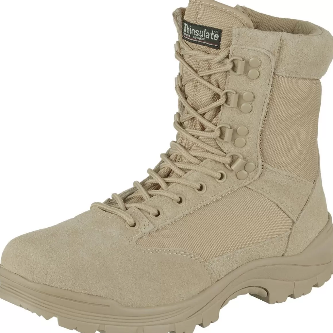 Highlander Boots>Mil-Tec Tactical Side Zip Boots Khaki