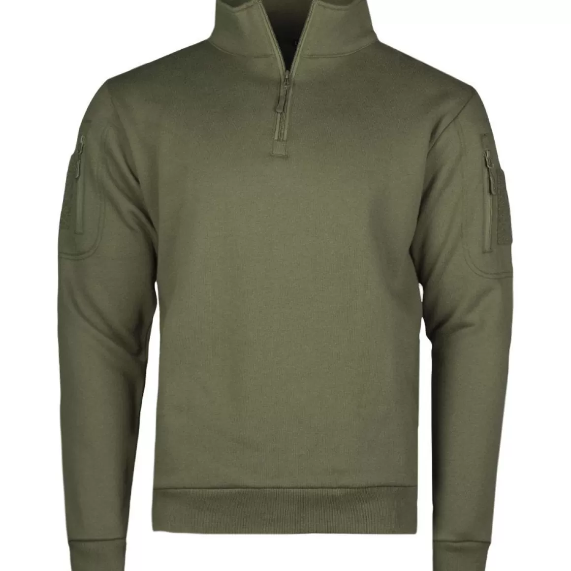 Flyye Industries Sweatshirts>Mil-Tec Tactical Sweatshirt With Zipper Ranger Green